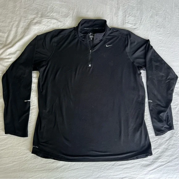 Nike Dri Fit Performance Running Quarter Zip Mens XL - Picture 2 of 7